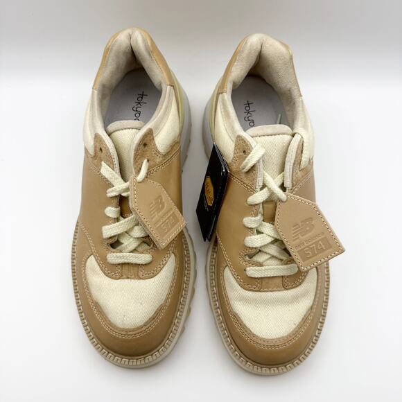 New Balance x Tokyo Design Studio 574 Sneakers MENS 7 WOMENS 8.5 Brown NWOB - Picture 10 of 12